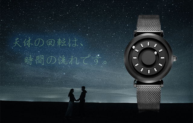 宇宙の惑星で、天体の回転を時刻に表す