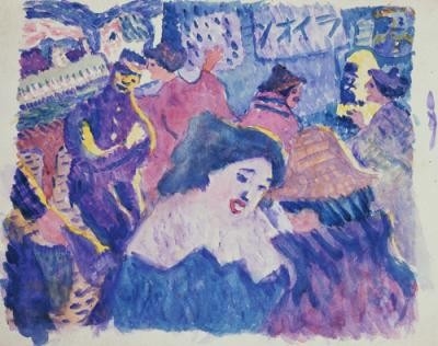 小林徳三郎《ダンスホール》1913年頃 ふくやま美術館※後期展示