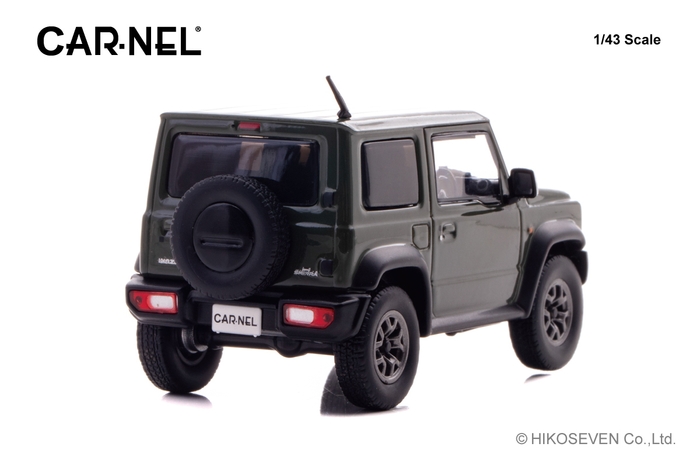 CARNEL 1/43 スズキ ジムニー シエラ JC (JB74W) 2018 Jungle Green:右後