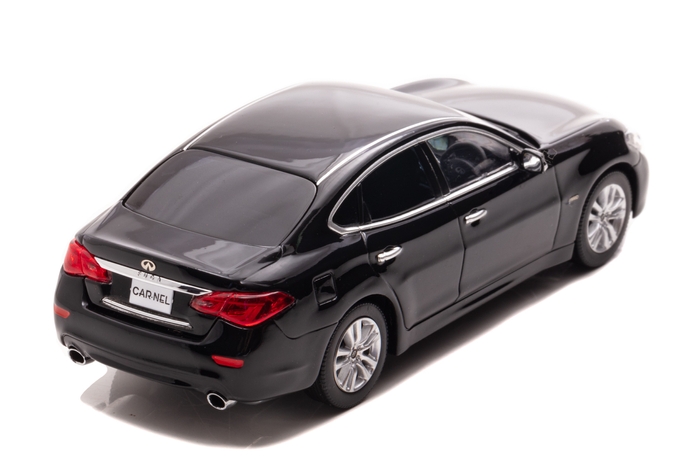 右後:1/43 日産 フーガ ハイブリッド (Y51) 2015 Super Black