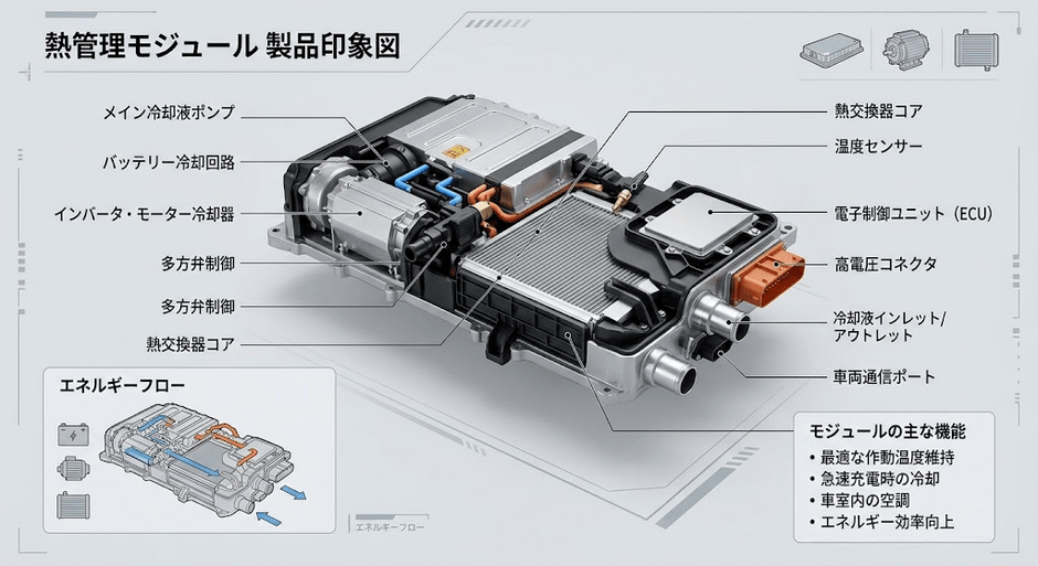 図. 熱管理モジュールの製品画像