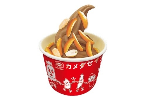 『亀田の柿の種 チョコソフトクリーム』