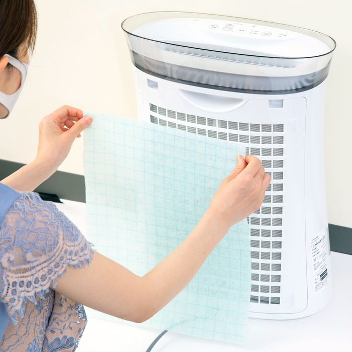 空気清浄機用フィルター取付イメージ(1)