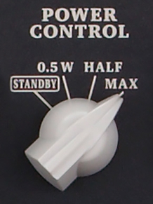 「パワー・コントロール」つまみ