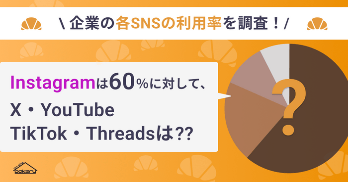 企業の各SNSの利用率を調査