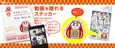 年賀状用動画シールイメージ