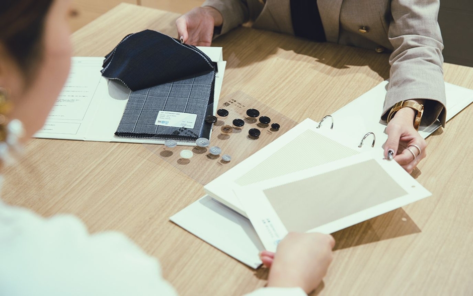 ご案内イメージ(生地・オプション)