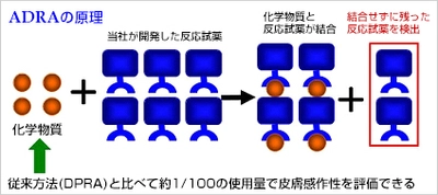 従来方法と比べて約1/100の化学物質の使用量でも皮膚感作性試験が可能　 画期的な皮膚感作性試験代替法「Amino acid Derivative Reactivity Assay（ADRA）」を開発