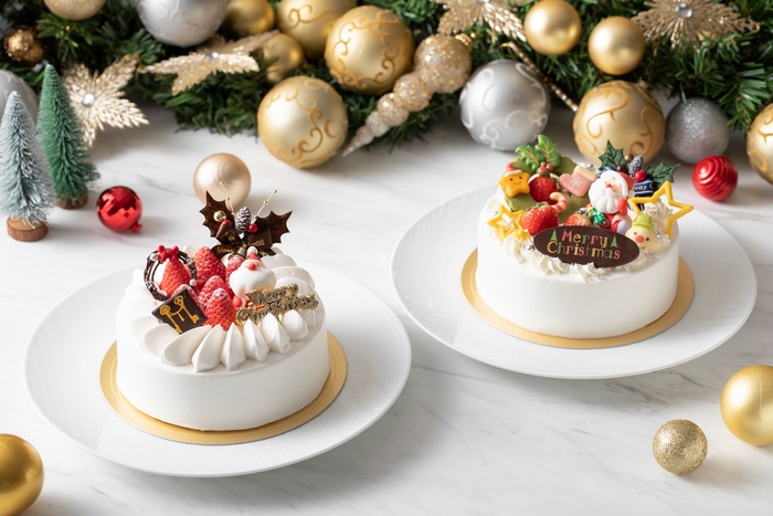 「Xmasウエディングショートケーキ」 「Kidsカスタマイズ Xmasケーキ」イメージ