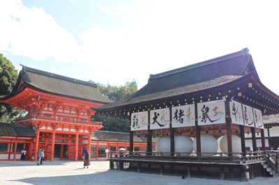 吉川壽一作品イメージ(下鴨神社)　※2017年開催時の様子