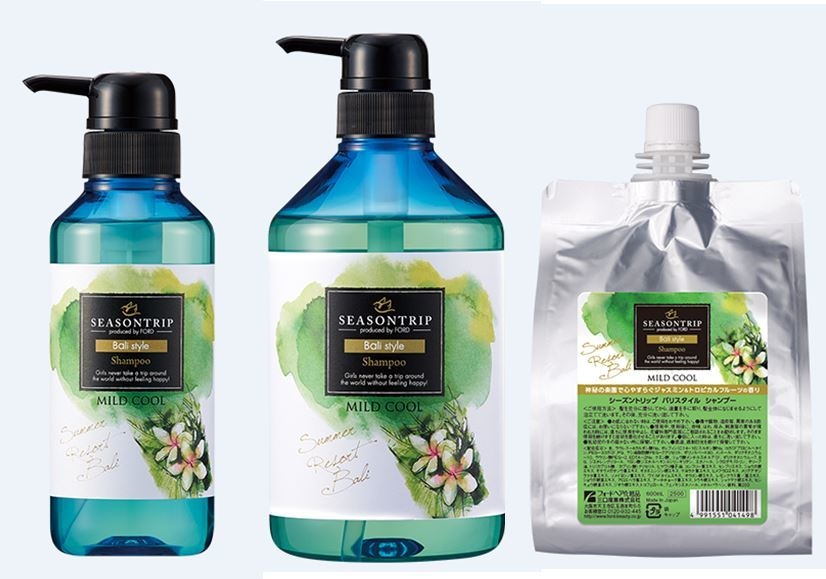 シーズントリップ バリスタイル シャンプー 300mL(¥1,600)、680mL(¥3,000)、600mL リフィル(¥2,500)