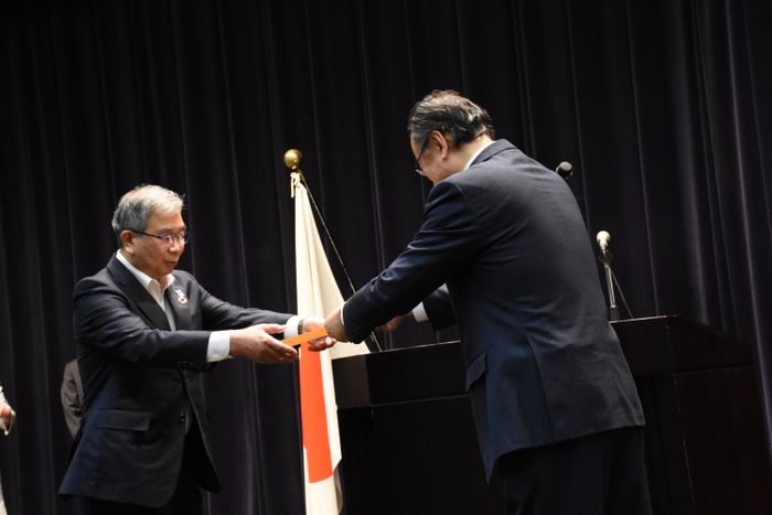 選定証授与式の様子