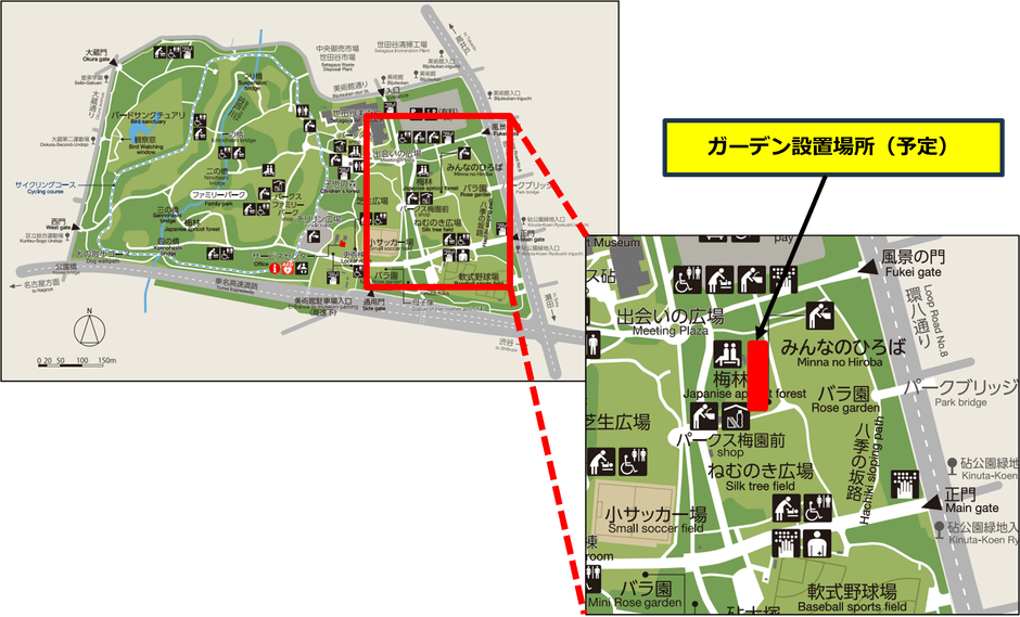 砧公園 園内マップ