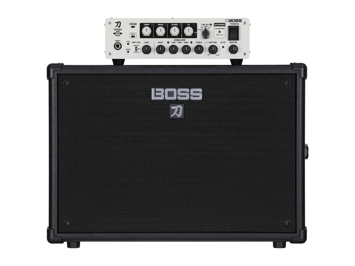 『KATANA-500 BASS HEAD』(上)と『KATANA CABINET 112 BASS』(下) イメージ