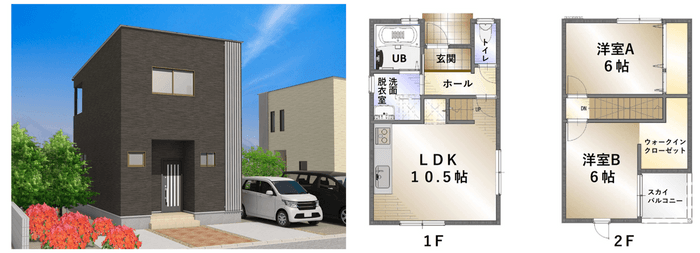 2LDKプラン例