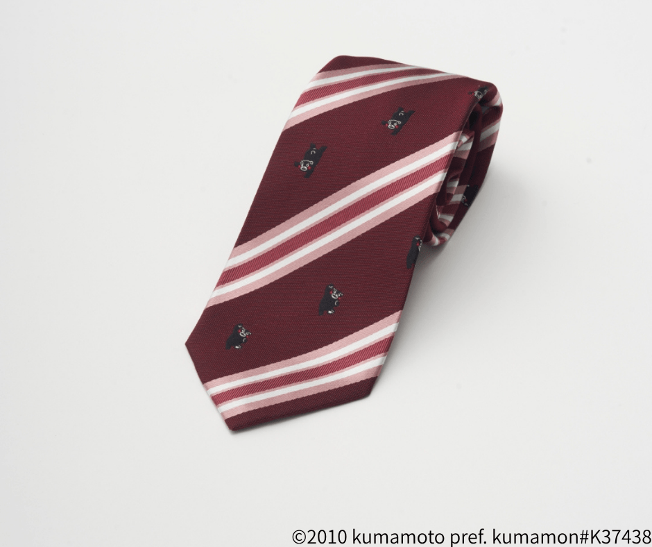 シンプルなストライプにくまモン