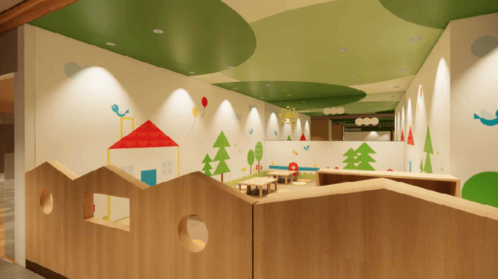 4階フードコートテラスに設置のキッズスペース(イメージ)