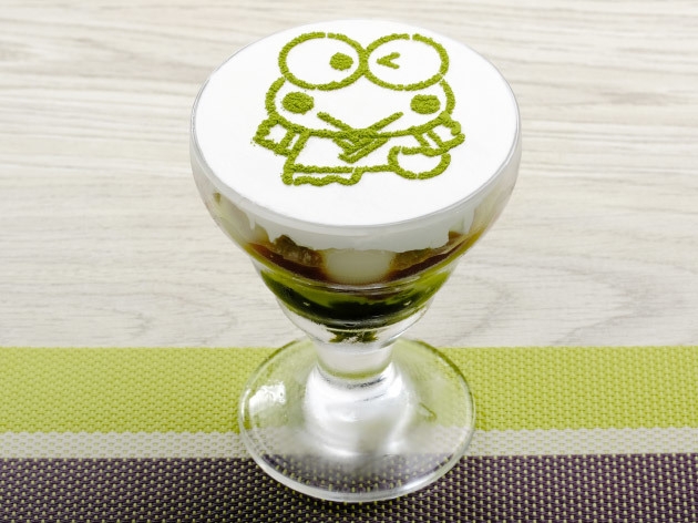 コラボ(2)　抹茶プリンパフェ　680円(税抜)