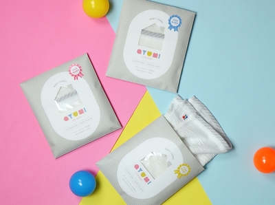 ↑ベビー専用ボディタオル「ayumi(アユミ)」