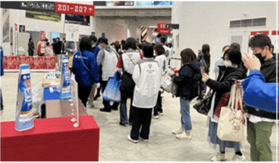 「MBPドリンク」サンプリングの様子