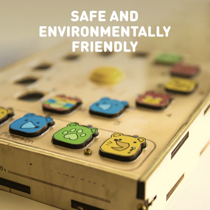 木製だから安心!