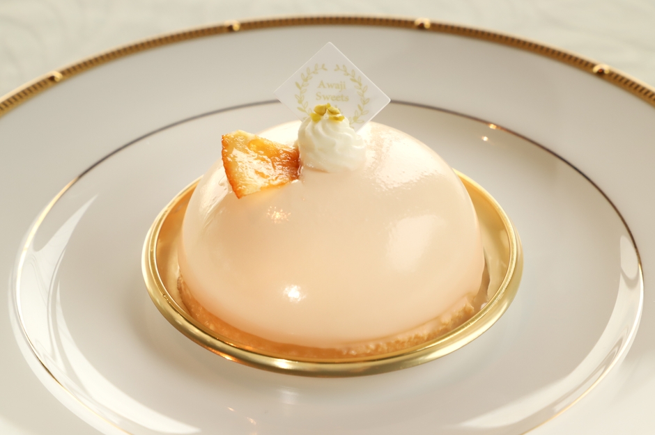 鳴門オレンジのズコットケーキ