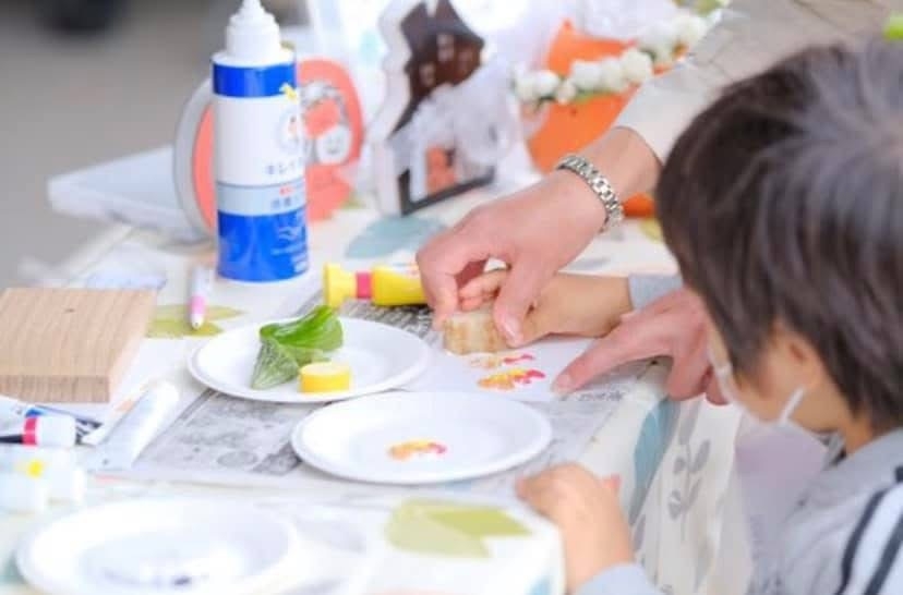 親子で簡単に楽しく作品と思い出作り