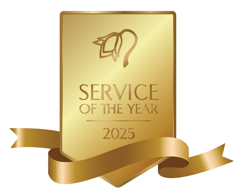 「サービス・オブ・ザ・イヤー2025」ロゴ 