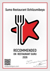 大阪・りんくうタウンの「越智泉部屋」が Restaurant Guru Recommended を受賞