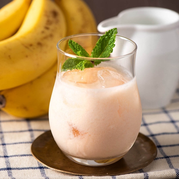 牛乳で作った「バナナミルク」