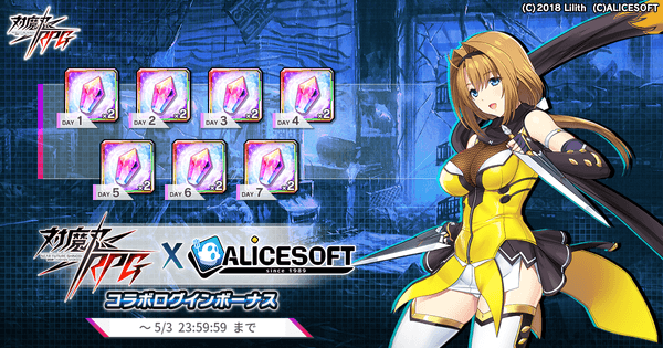 アリスコラボログインボーナス