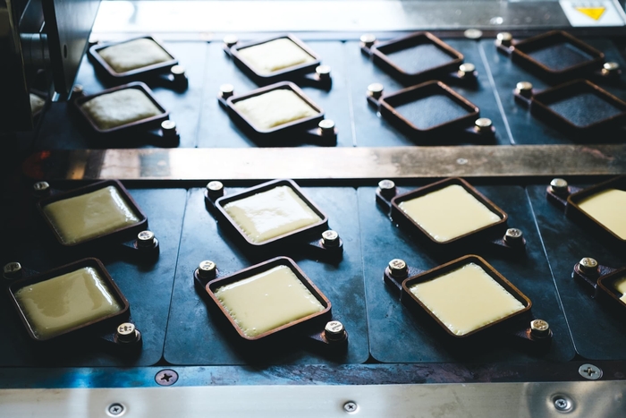 当店オリジナルの四角いどら焼き型