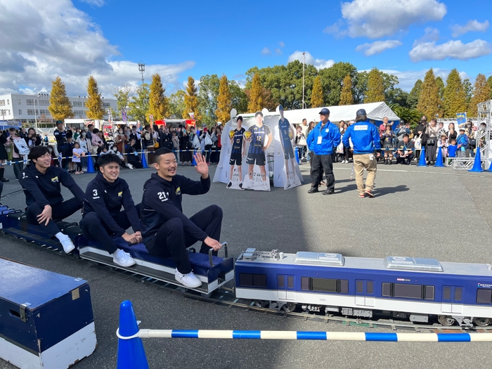 ▲3000系ミニ電車(昨年の様子)