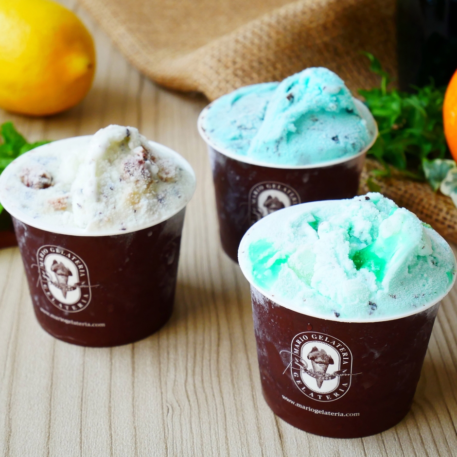 プレミアム マリオジェラテリア展開のチョコミント3種