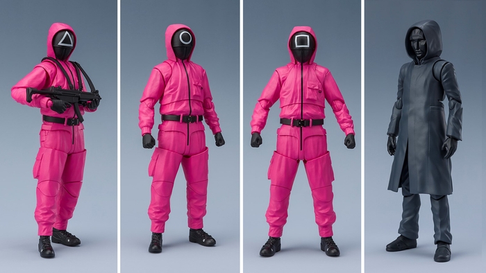 S.H.Figuarts(エス・エイチ・フィギュアーツ) ▲画像左から「マスクド ソルジャー」「マスクド ワーカー/マスクド マネージャー」「フロントマン」