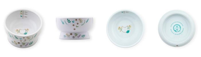 猫用 脚付ウォーターボウル レギュラー BOTANICAL GARDEN