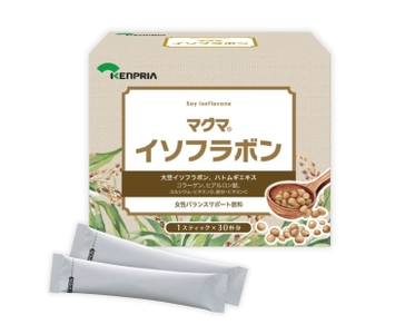 変わりゆく時期を穏やかに　 女性のバランスサポート飲料 「マグマイソフラボン」を4月1日新発売