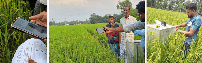 計測、モニタリング入力風景