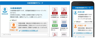 コミュニケーション機能利用シーンイメージ