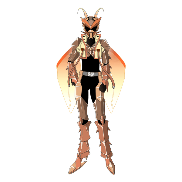 特撮ヒーローになったオスゴキブリ（立ち絵）