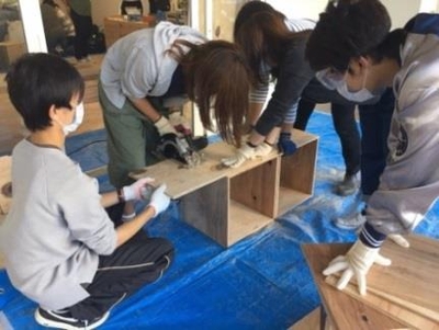 地域住民との作業風景
