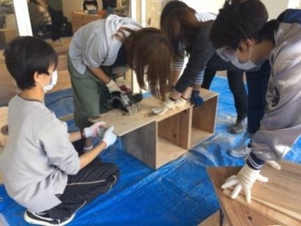 地域住民との作業風景