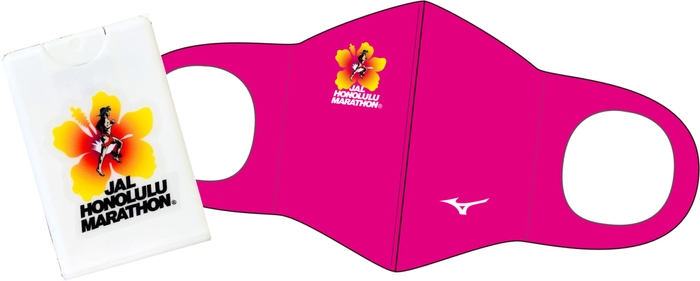 ホノルルマラソンオリジナル ミズノマウスカバー&カード型除菌スプレー