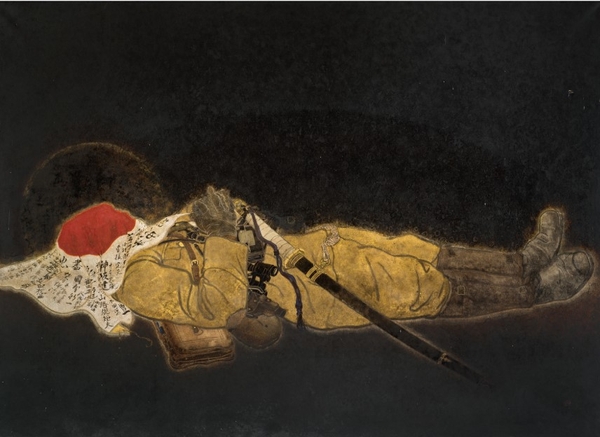 小早川秋聲《國之楯》1944年 京都霊山護国神社蔵(日南町美術館寄託)