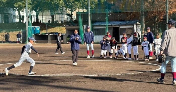 令和6年（2024年）に実施した「野球教室」の様子