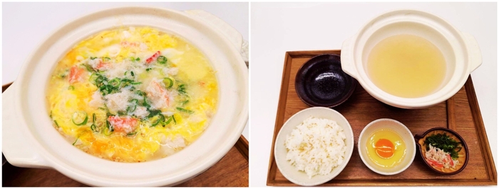 最優秀かにつゆの蟹雑炊