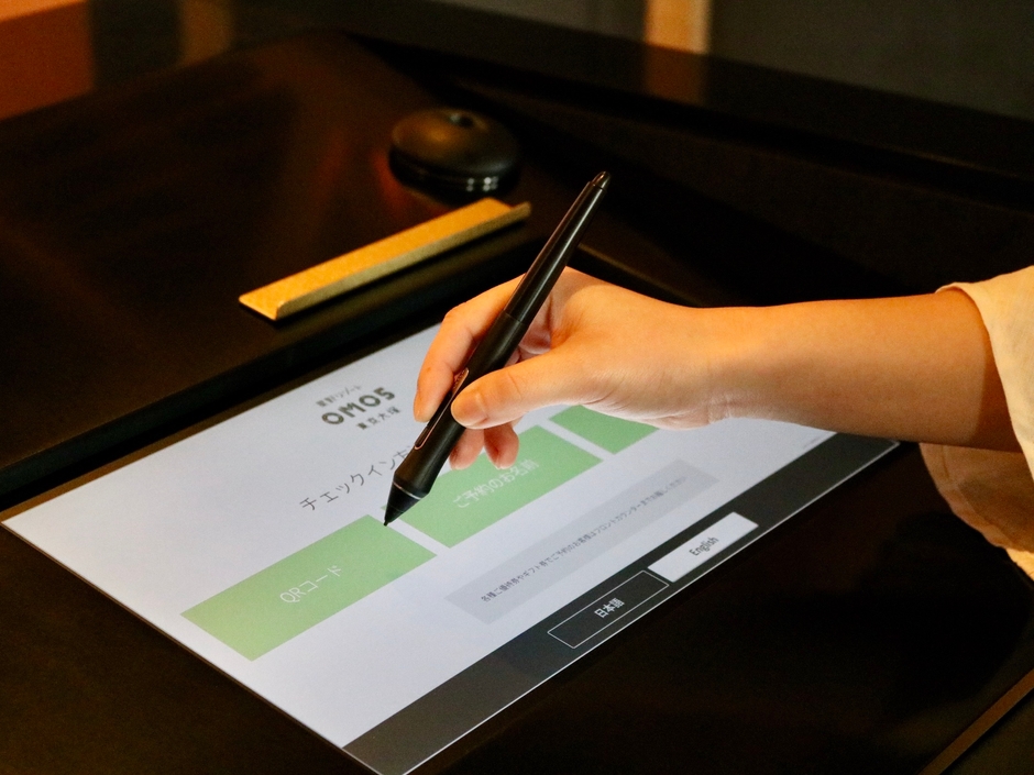 チェックイン・アウトの様子(自動チェックイン)