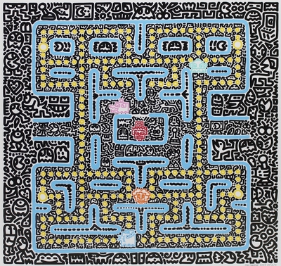 【Mr.Doodle】「Classic Maze」 シルクスクリーン　50×50cm