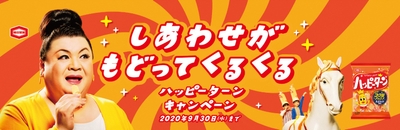 「しあわせがもどってくるくるハッピーターン」キャンペーン