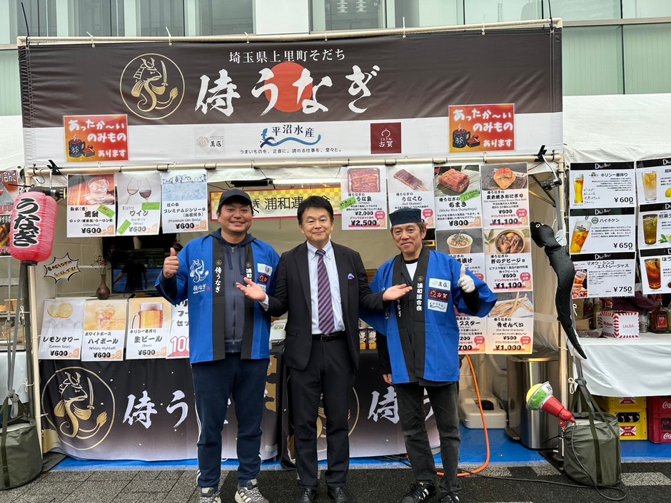 昨年の出店の様子。さいたま市清水市長もご来訪